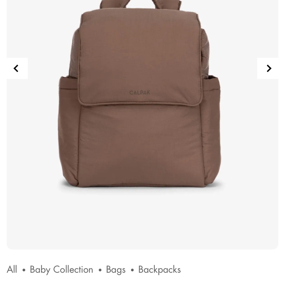 Calpak Brown Minimalist Backpack